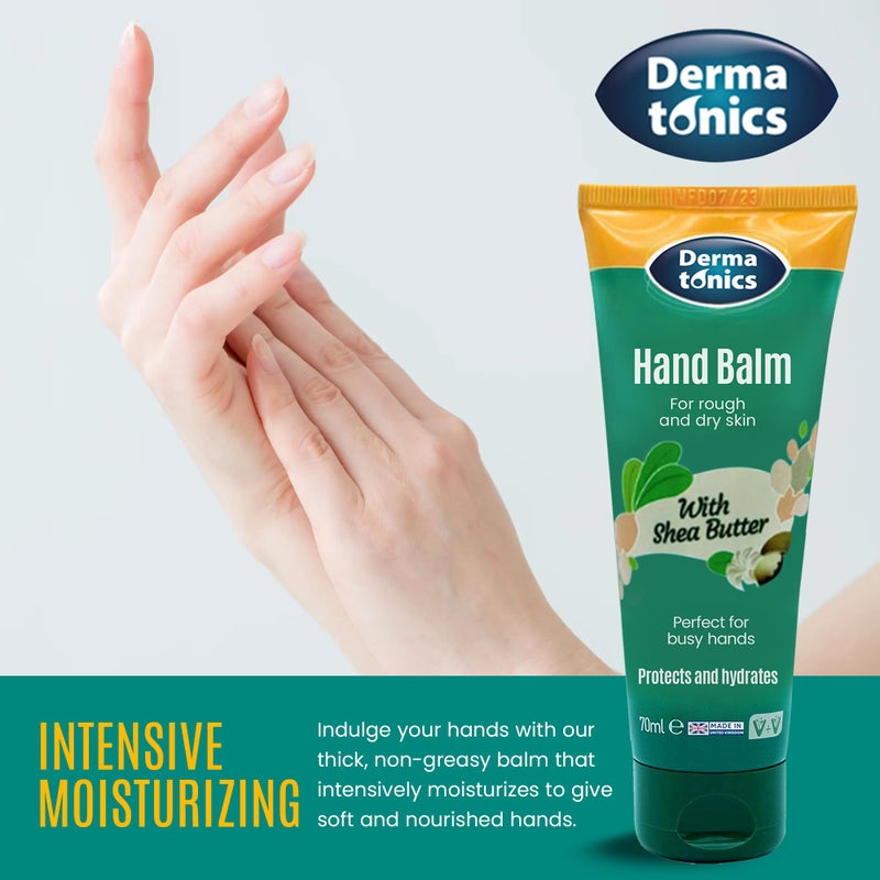 Dermatonics Natural Hand Care Balm | Shea Butter and Urea Formula for Rough, Dry Skin and Cracking | Expert Formulated and Paraben-free | Moisturizing Cream for Soft and Nourished Hands | 2.37 fl oz - Image 4